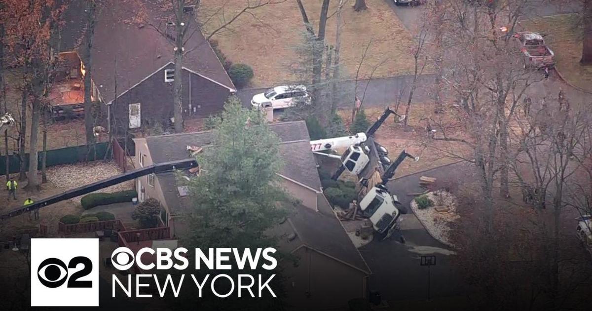 Crane Collapses Onto Montville Home During Tree Work