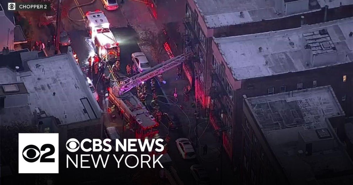 Fire tears through Jersey City apartment complex CBS New York