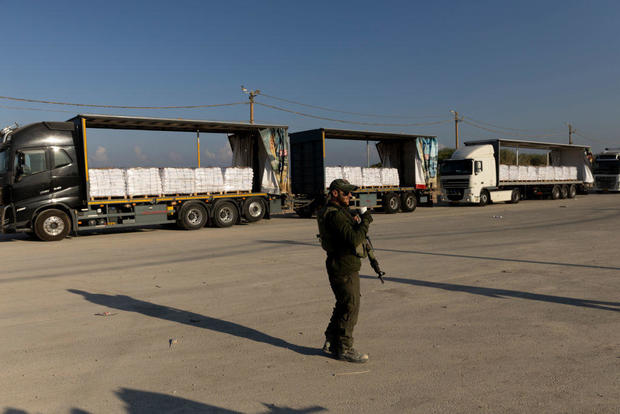 Humanitarian Aid Efforts At Erez West Crossing 