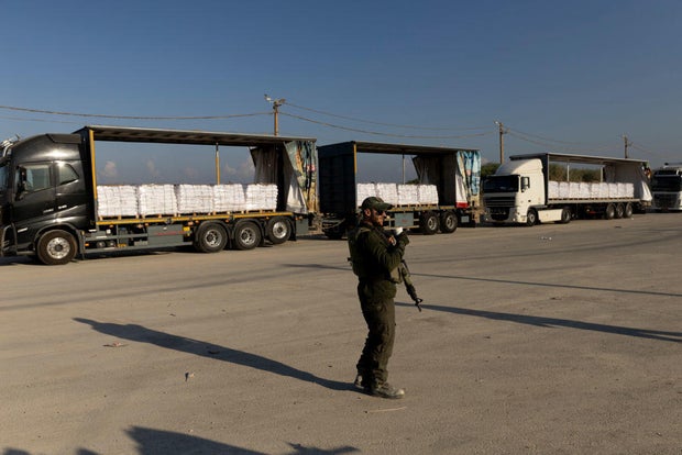 Humanitarian Aid Efforts At Erez West Crossing