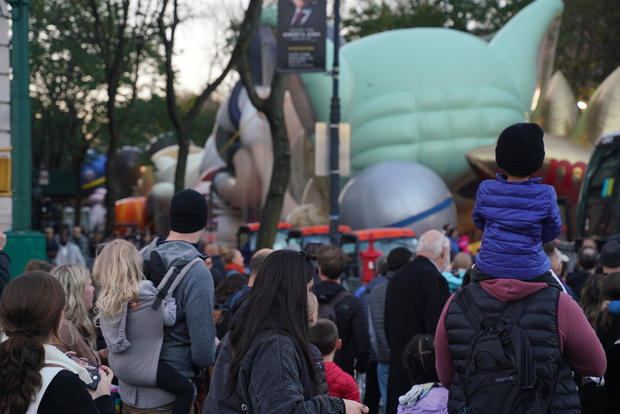 Macy's Giant Balloons inflation ahead of Thanksgiving Day Parade 