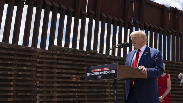 Trump Holds Campaign Event on U.S.-Mexico Border in Cochise County, Arizona 