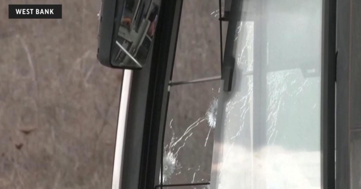 Gunman shoots at bus near Israeli settlement in West Bank