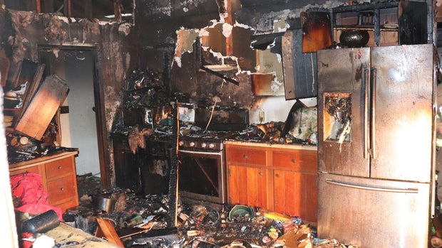 Melissa Lamesch burned kitchen