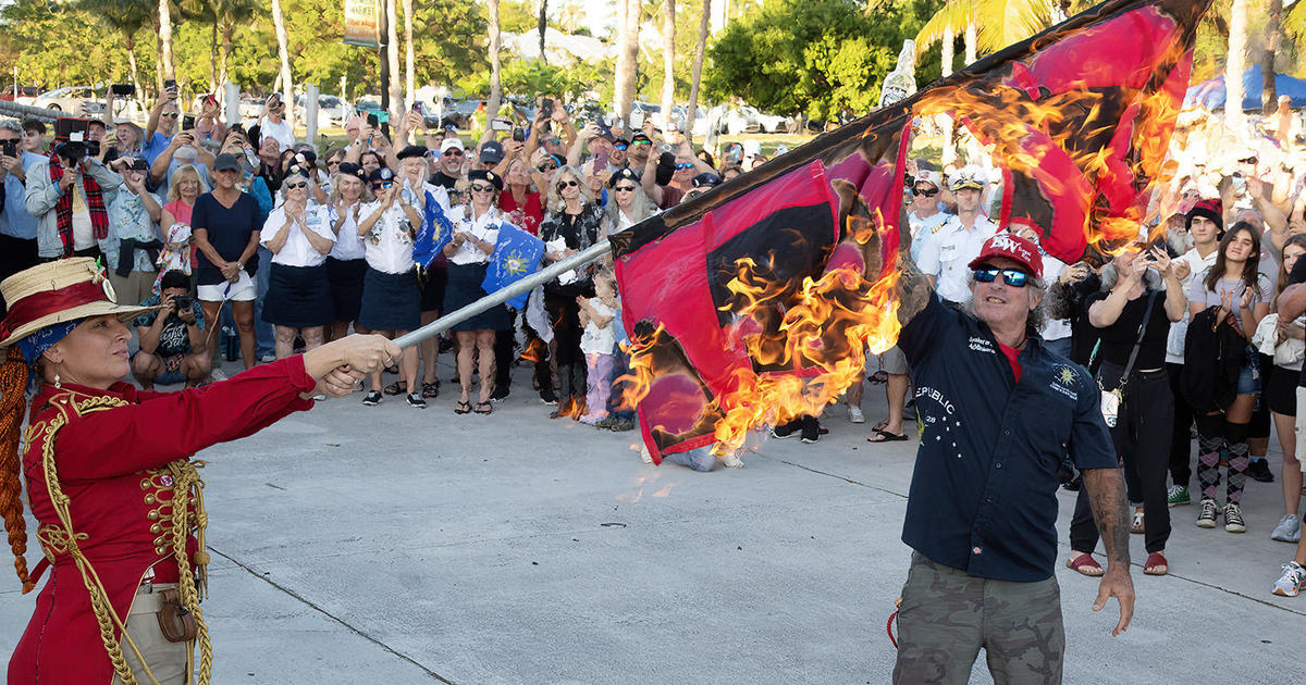 Hurricane warning flags burned at Key West to mark official end of 2024 storm season