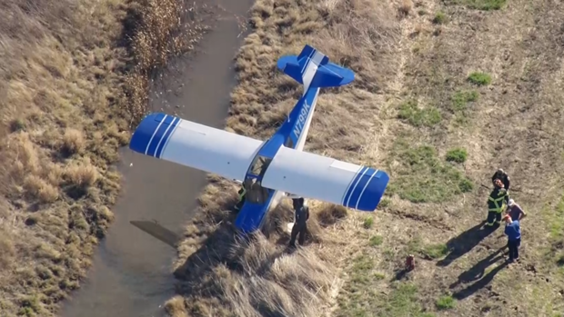 Gnoss Field small plane off runway 