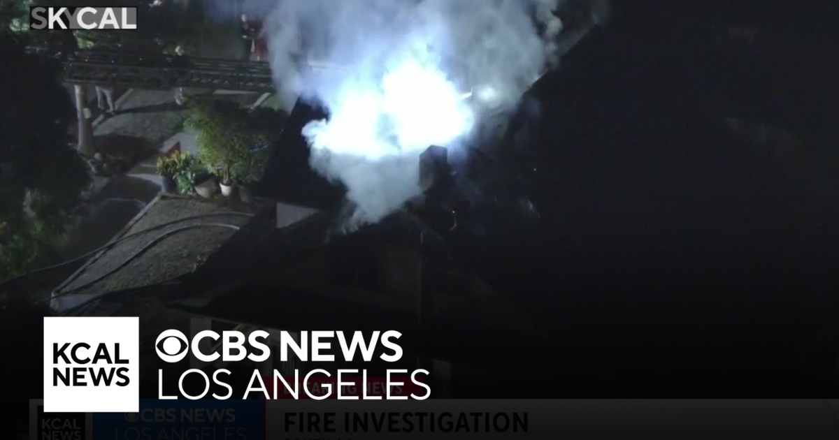 Firefighters investigating blaze at South LA home - CBS Los Angeles