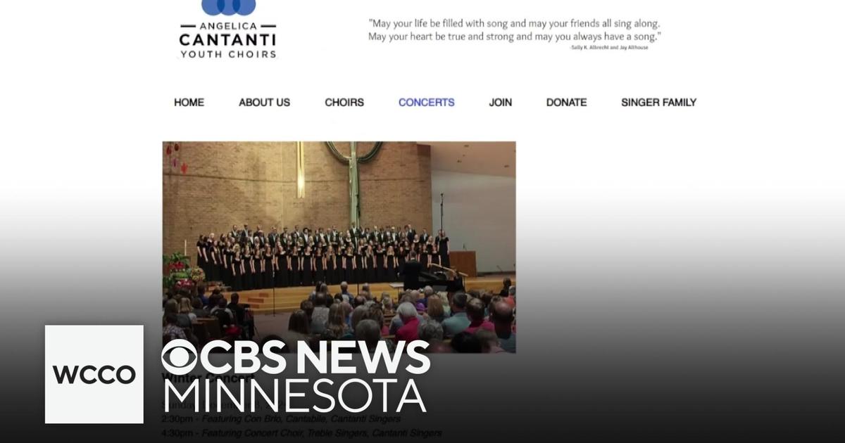 The Angelica Cantanti Youth Choirs is performing Sunday CBS Minnesota