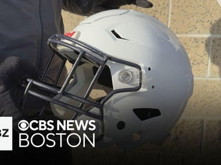 cbs news football helmets Training without helmet helps football players decrease head impacts,  researcher says