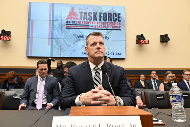 Secret Service Acting Director Ronald Rowe arrives to testify about the attempted assassinations of former President Donald Trump at the Rayburn House Office Building in Washington, D.C., on Dec. 5, 2024. 