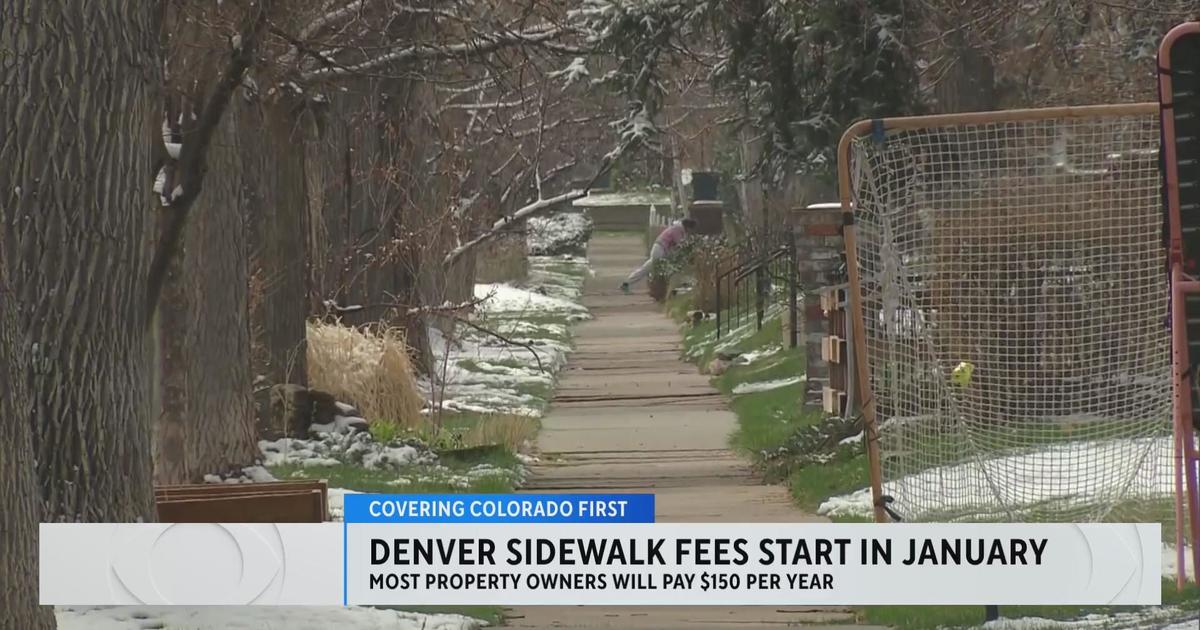 Denver sidewalk fees begin January 2025 CBS Colorado