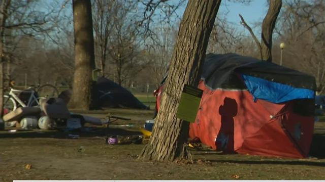 Humboldt Park Homeless encampment 