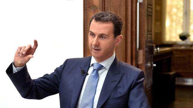 Syria's President Bashar al-Assad speaks during an interview with Croatian newspaper Vecernji List in Damascus 