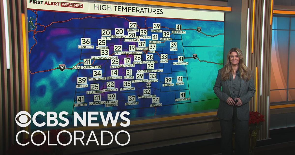 Much colder for Colorado with light snow across the Denver metro