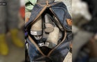 A bag with containers of fentanyl. 