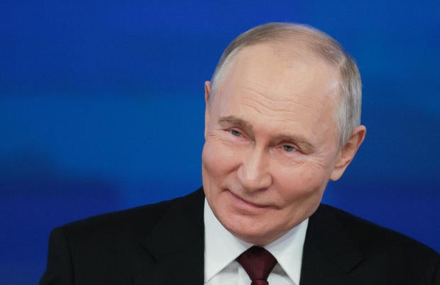 Russian President Putin holds his annual press conference 