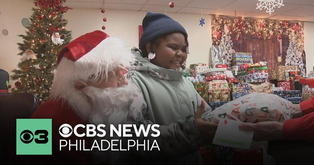 Families affected by disaster were treated to an early Christmas in West Philly from the American Red Cross