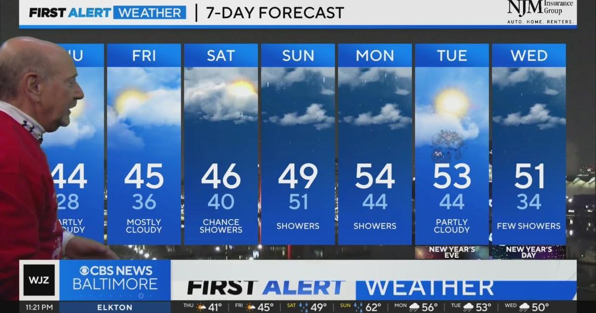 Maryland can expect wet and warmer weather on the way after Christmas