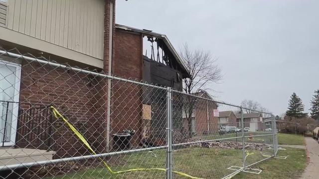 What remains from a two-alarm fire on Christmas that destroyed two units at a Southfield apartment complex is being boarded up. 