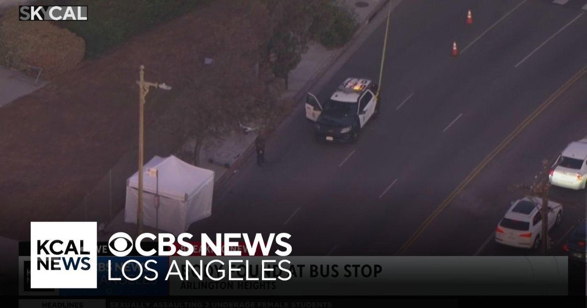 Woman found dead at Los Angeles bus stop - CBS Los Angeles