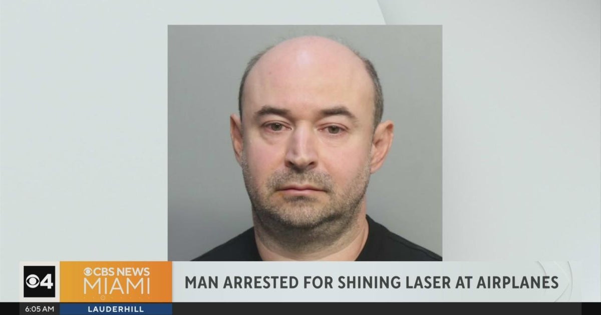 Man accused of pointing laser at planes near Miami International ...