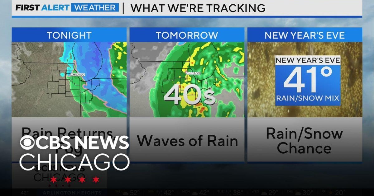 Rainy Sunday ahead for Chicago area - CBS Chicago