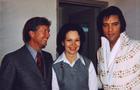 Photo of Elvis Presley & Jimmy Carter & Rosalynn Carter 