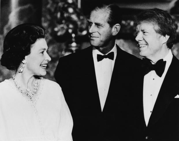 Jimmy Carter With Queen Elizabeth II and Prince Philip 