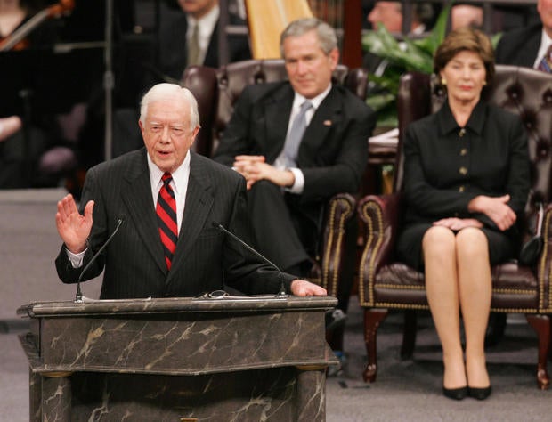 Former President Jimmy Carter gives eulogy for Coretta Scott King 