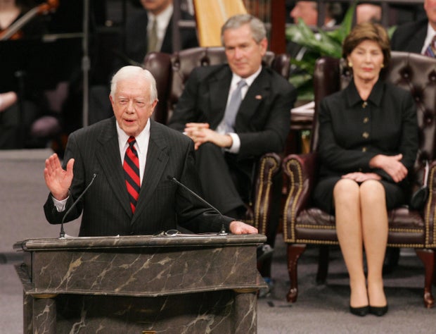 Former President Jimmy Carter gives eulogy for Coretta Scott King