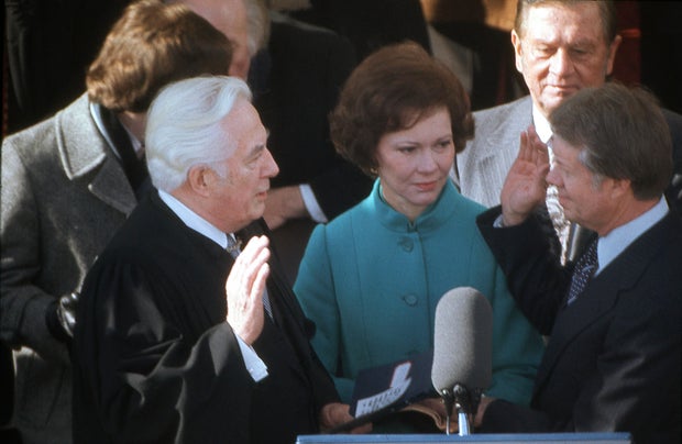 President Jimmy Carter at his Inauguration Ceremony in Washington DC