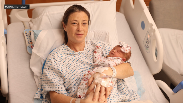 Baby girl Grace Ann Castagna, born at Riddle Hospital on New Year's Day 