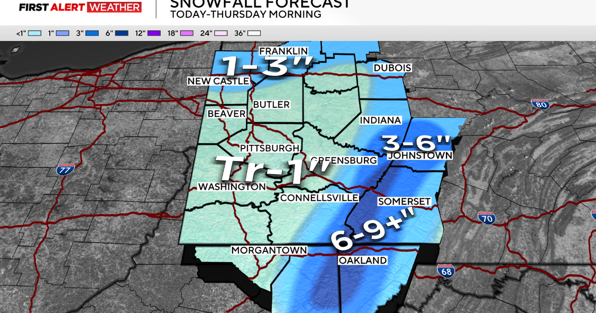 The Pittsburgh area will see snow showers today with heavy ...