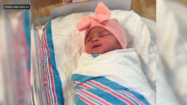 Baby girl Dylan Avery Bucknor-Stark, born at Lankenau Medical Center 