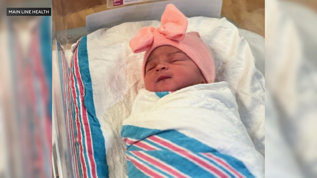 Baby girl Dylan Avery Bucknor-Stark, born at Lankenau Medical Center 