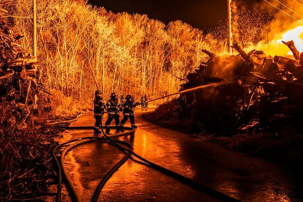 Baltimore Camp Small Fire