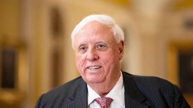 Sen. Jim Justice, R-W. Va., arrives for the Senate Republicans leadership election in the Capitol on Wednesday, November 13, 2024.