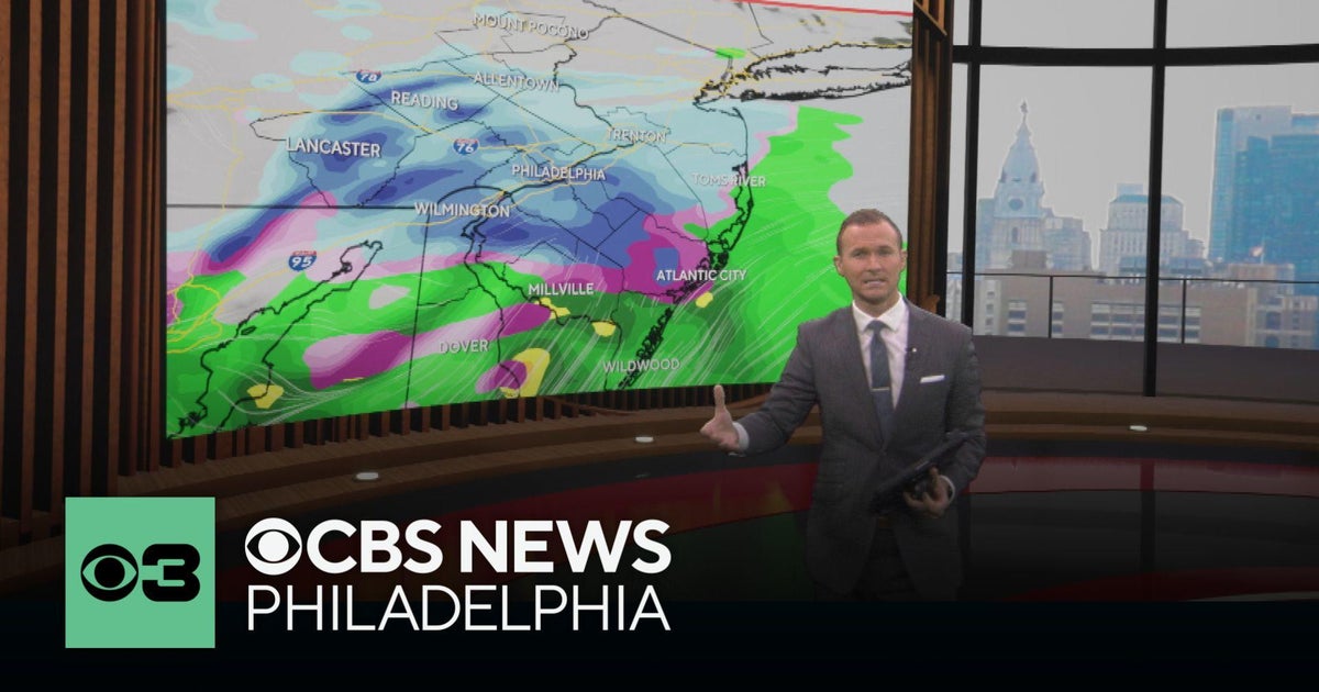 What to expect as snow arrives in Philadelphia area Friday; how much snow is forecast on Monday? - CBS Philadelphia