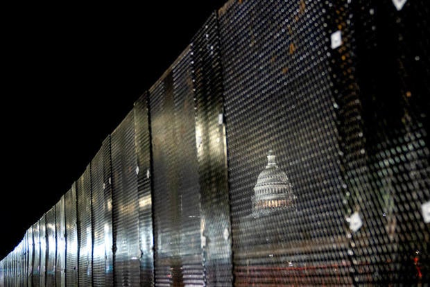 Security fencing around the Capitol on Friday, Jan. 3, 2025. 