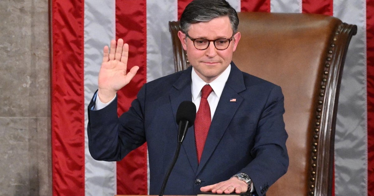 Mike Johnson addresses House of Representatives after winning speaker