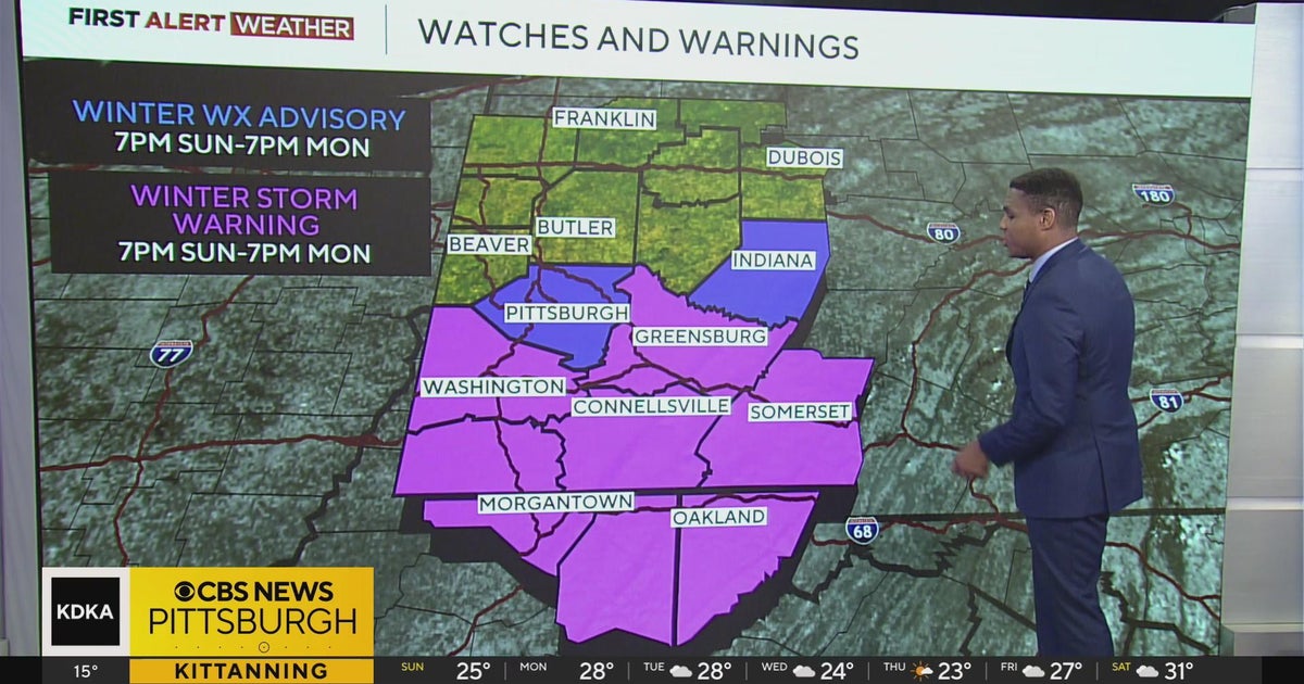 KDKA-TV Morning Forecast (1/5) - CBS Pittsburgh