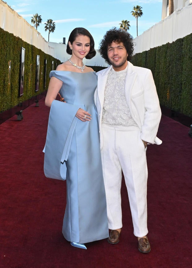 Selena Gomez and Benny Blanco at the 82nd Annual Golden Globes 