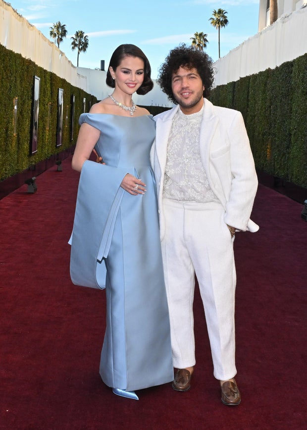 Selena Gomez and Benny Blanco at the 82nd Annual Golden Globes