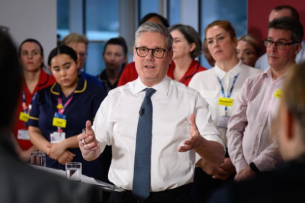 Prime Minister Keir Starmer Gives Speech On Plan To Cut NHS Waiting Times 