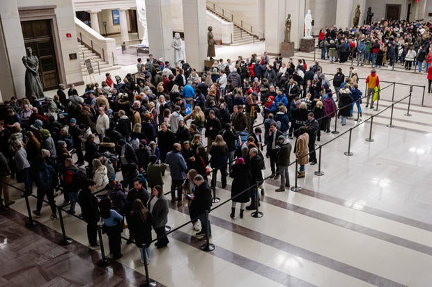 Former President Jimmy Carter Lies In State At The U.S. Capitol Building 