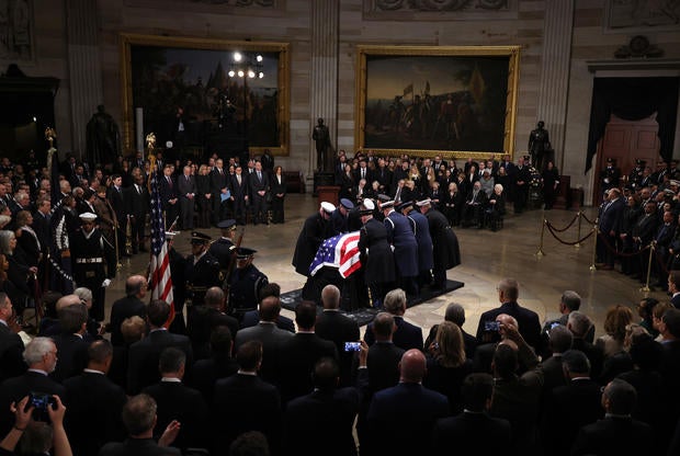 Former President Jimmy Carter Lies In State At The U.S. Capitol Building 