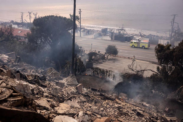 Powerful Winds Fuel Multiple Fires Across Los Angeles Area 