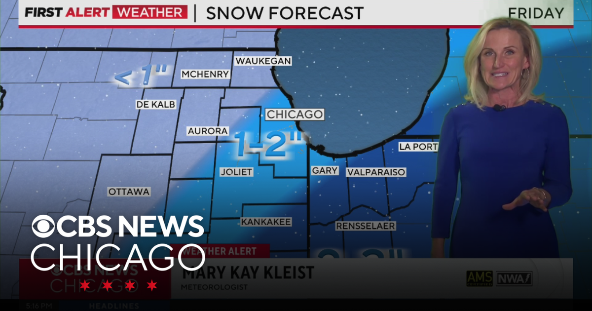 What to expect from the snow coming to the Chicago area Friday - CBS ...