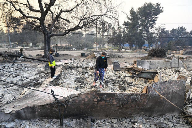 Eaton wildfire in Los Angeles 