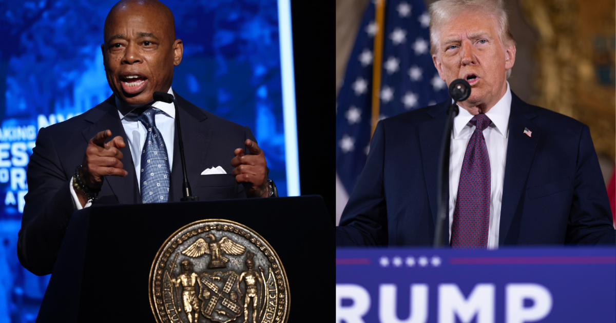 NYC Mayor Eric Adams assembly President-elect Donald Trump at Mar-a-Lago right now